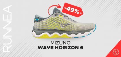 Mizuno Wave Horizon 6 a partire da 89,99 € prima di 175€  (-49% di sconto)