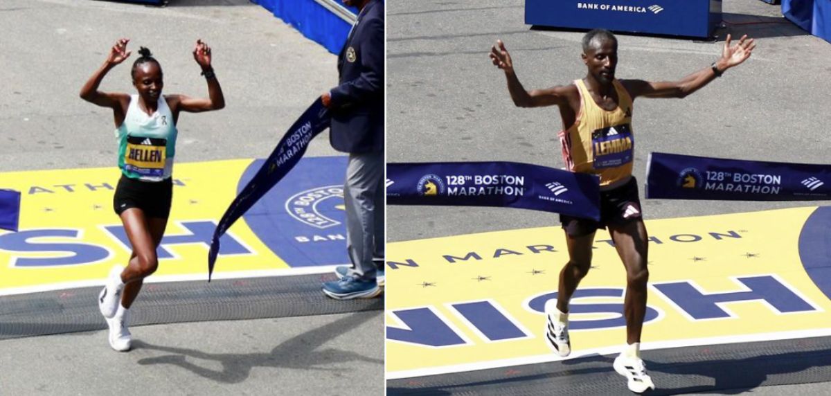 Sapatilhas de running vencedores da Maratona de Boston 2024