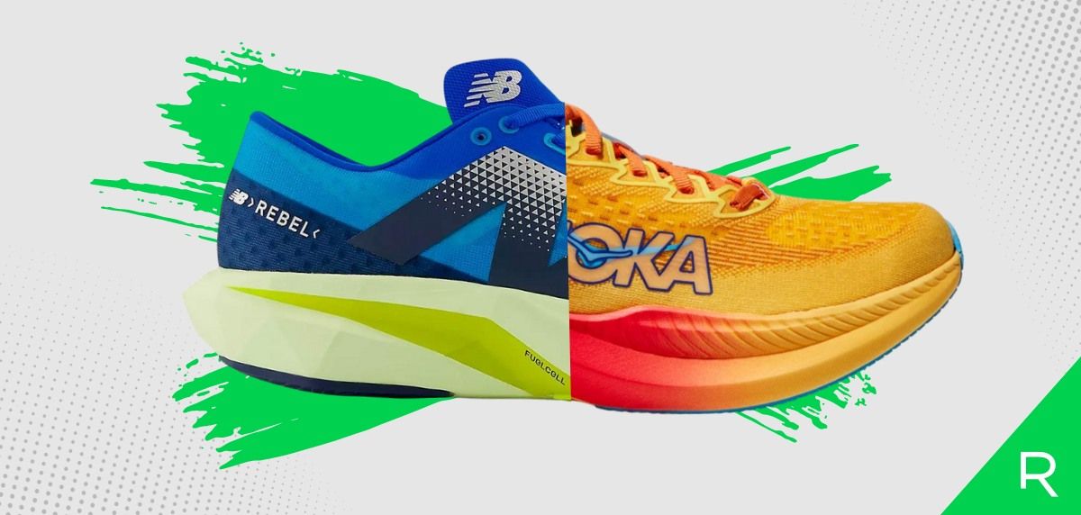 HOKA Mach 6 vs New Balance FuelCell Rebel v4: Vitesse et polyvalence sans plaque de carbone