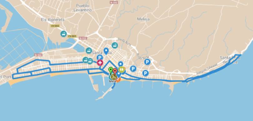 Media Maratón Santa Pola 20025: Mapa