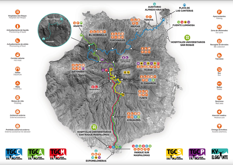 Transgrancanaria 2025: Mapas
