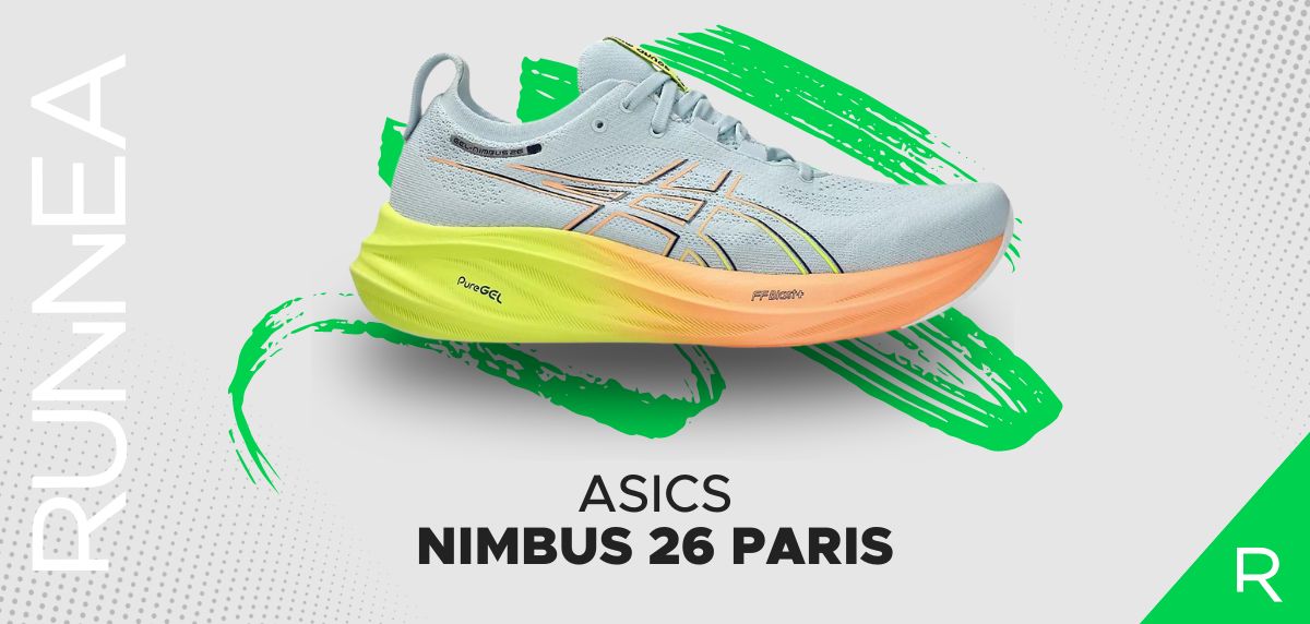 Complete Celebration of Sport collection of ASICS running running shoes - ASICS Nimbus 26 Paris