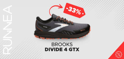 Brooks Divide 4 GTX a partire da 79,99 € prima di 120€  (-33% di sconto)