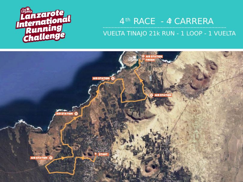 Lanzarote International Running Challenge Club La Santa 2024 : Carte LA VUELTA DE TINAJO