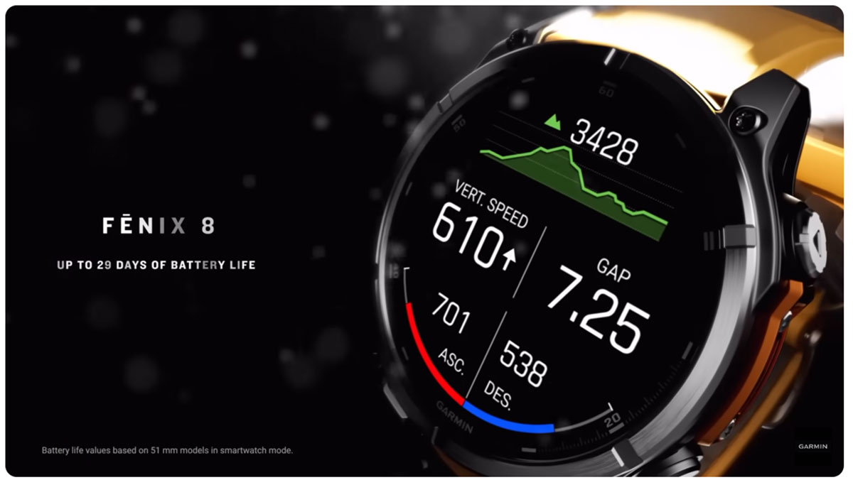 O que há de novo no Garmin Fenix 8