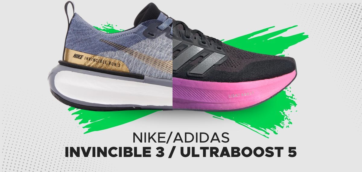 A batalha do amortecimento: adidas Ultraboost 5 ou Nike Invincible 3? Descubra qual é a melhor opção para si