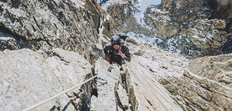 Alpine Verbindungen von Kilian Jornet: Klettern