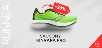 Saucony Kinvara Pro desde 151,95€ antes 220€ (-31% de descuento)