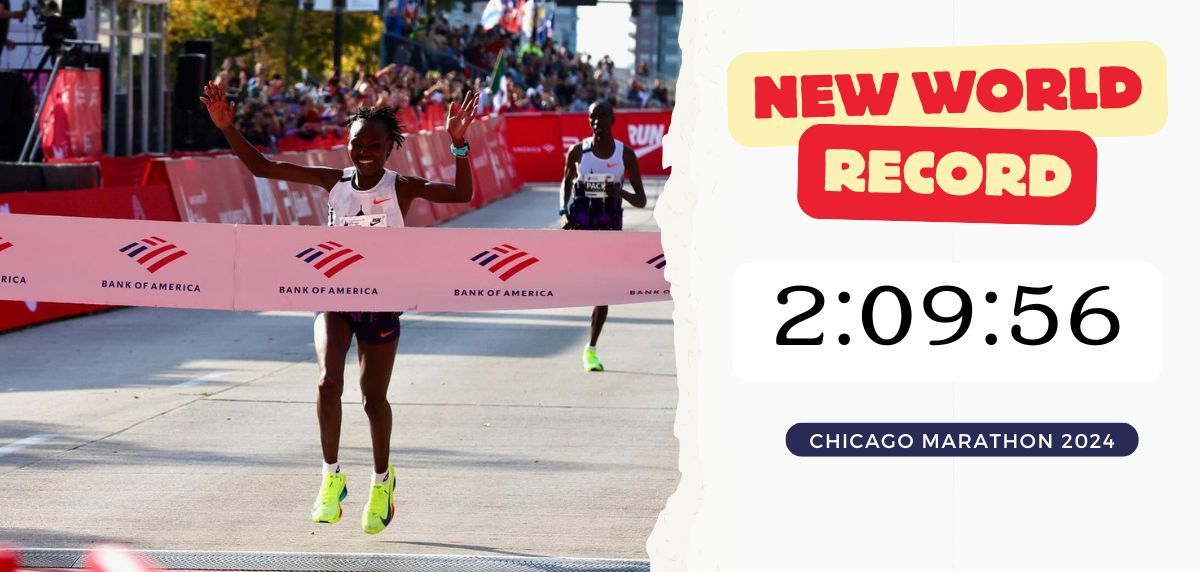 Ruth Chepngetich bate o recorde do mundo feminino (2:09:56) com a Nike Alphafly 3 na Maratona de Chicago 2024