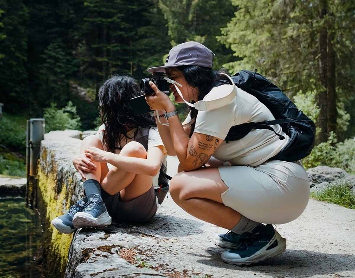 Turnschuhe mit Gore-Tex-Membran für Wanderungen im Regen