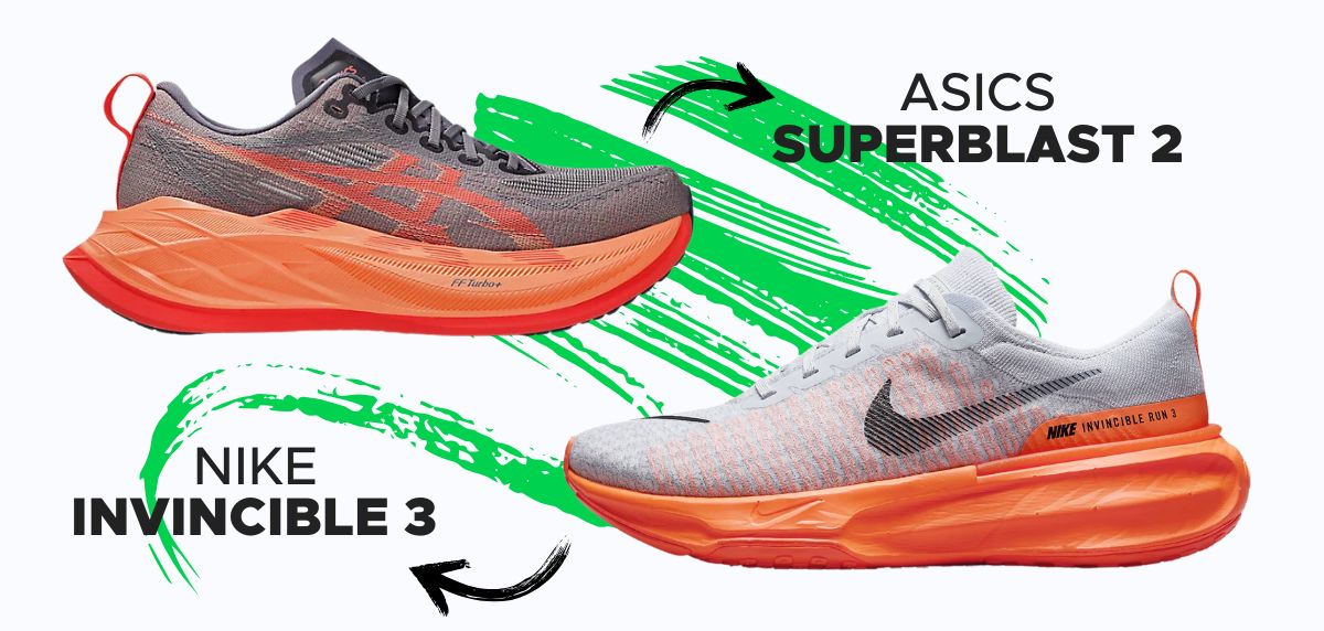 asics superblast 2 vs nike girls invincible 3 batalla maxima amortiguacion comparativa modelos