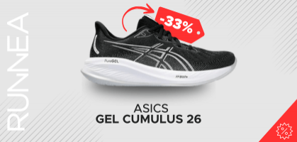 ASICS Cumulus 26 desde 107,90€ antes 160€ (-33% de descuento) 