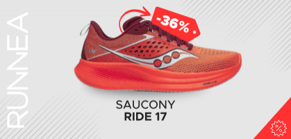 Saucony Ride 17 por 99,20€ antes 155€ (-36% de descuento)