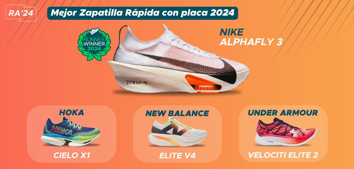 Mejor zapatilla running de entrenamiento con placa 2024 - Nike Alphafly 3