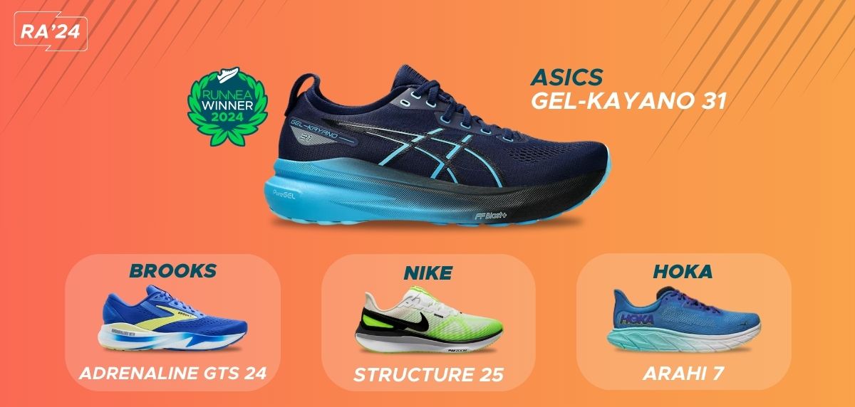 Meilleure chaussure de course de soutien 2024 - ASICS GEL Kayano 31