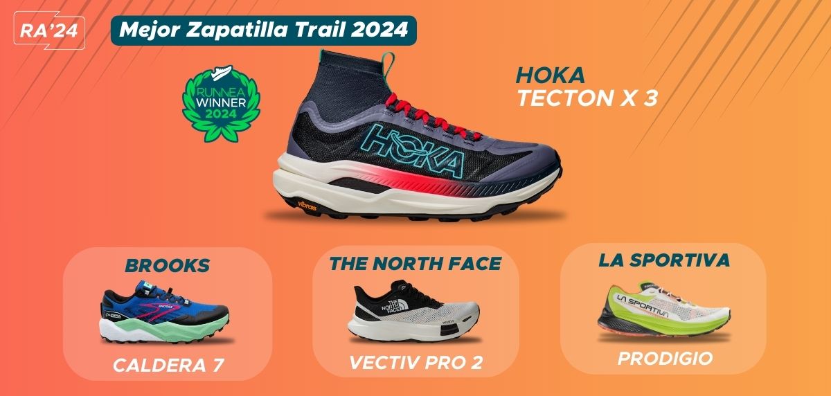 Mejor zapatilla de trail running 2024 - HOKA Tecton X 3