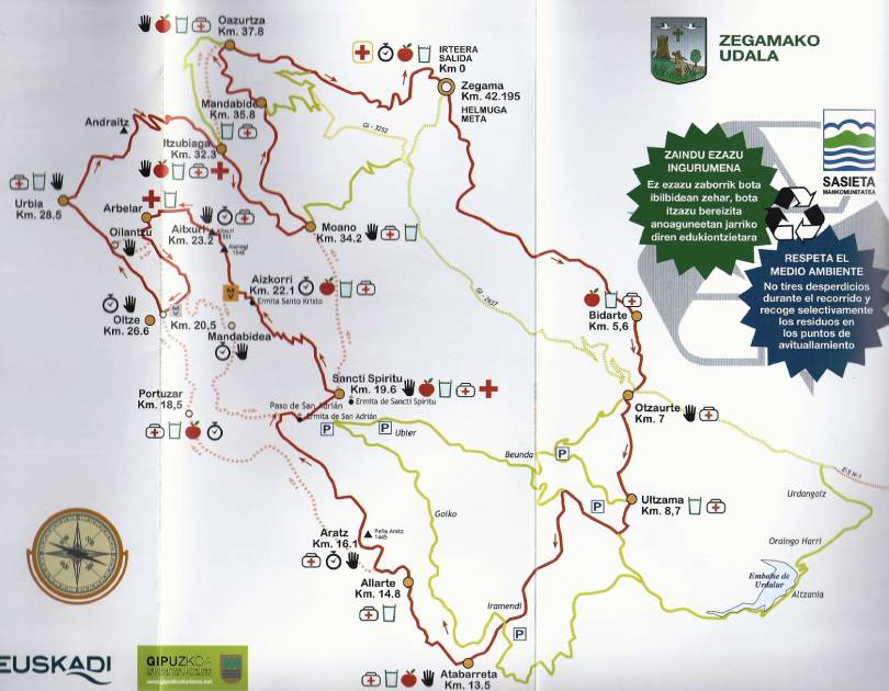 Zegama Aizkorri 2025: Mapa