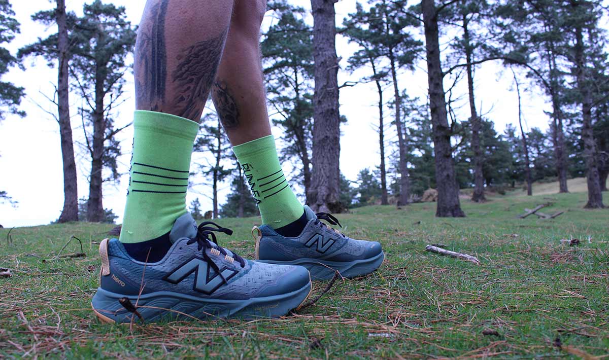 Punti di forza di New New Balance Fresh Foam X Hierro v9: Tomaia in mesh e protezione della punta