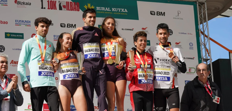 10K Bilbao 2025 Campeonato de España: Podio