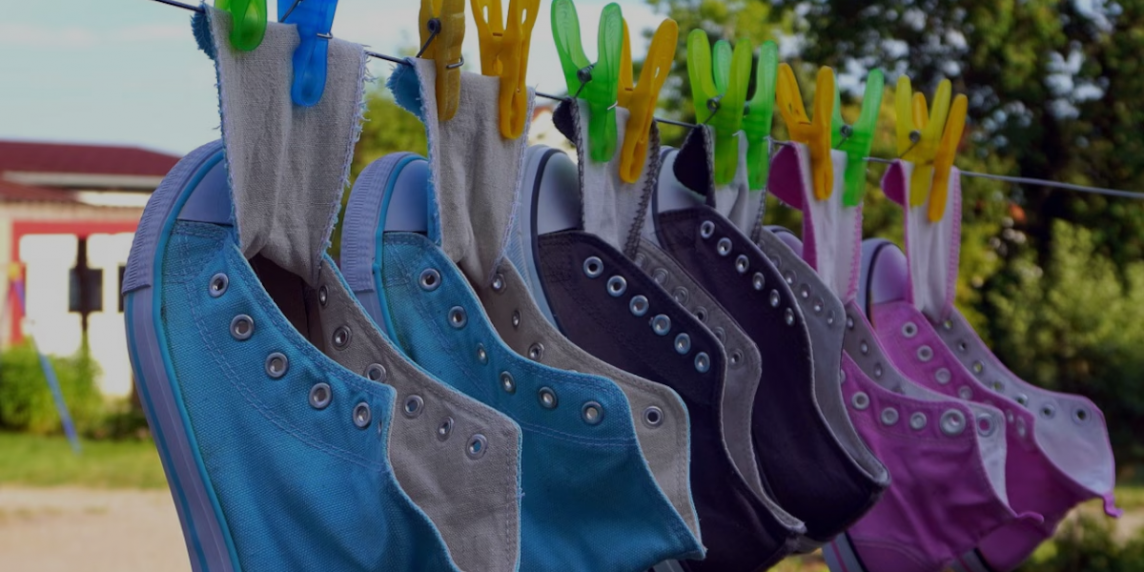 Zapatillas secándose