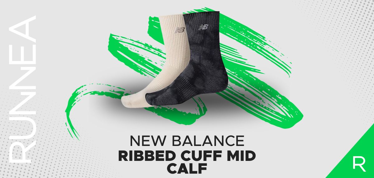 Mejores modelos de calcetines de running - New Balance Ribbed Cuff Mid Calf