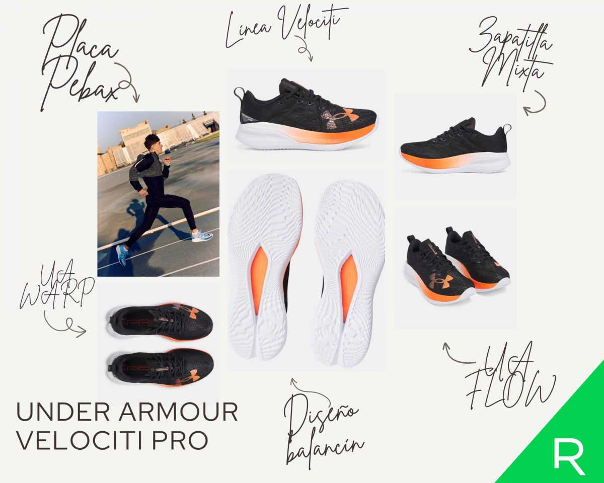 Principales tecnologías aplicadas en las Under Armour Velociti Pro