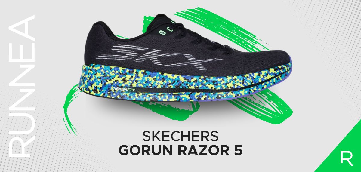 Skechers GoRun Razor 5: piastra Carbon Infused: stabilità e impulso, in parti uguali