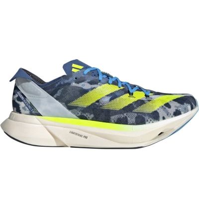 Adidas Adizero Adios Pro 3 Lime Green Navy Blue Light Grey White