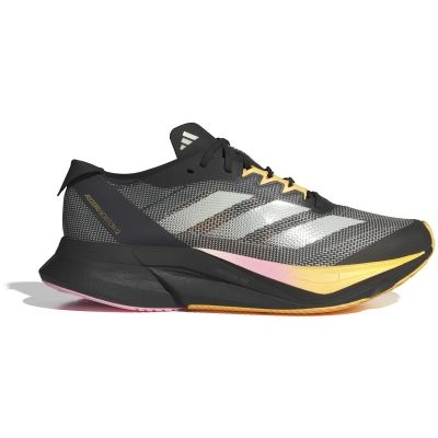 Adidas Adizero Boston 12 Dark Grey Black Yellow Light Pink White