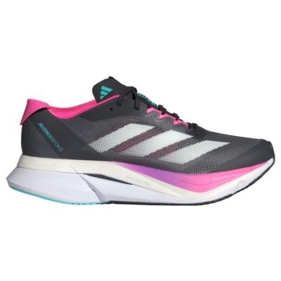 Adidas Adizero Boston 12 Dark Grey Pink White Light Blue