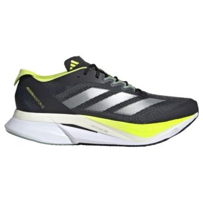Adidas Adizero Boston 12 Lime Green Black Dark Grey White