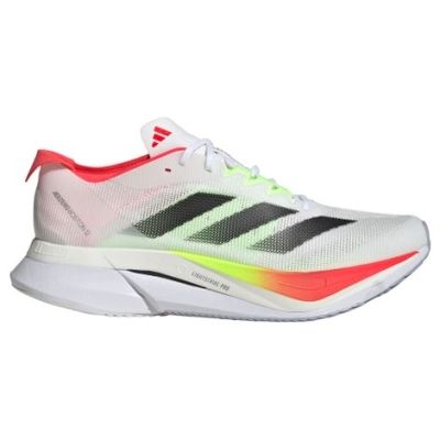 Adidas Adizero Boston 12 White Black Red Lime Green