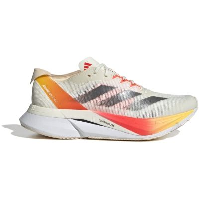 Adidas Adizero Boston 12 White Orange Yellow Black Light Grey