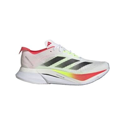 Adidas Adizero Boston 12 White Red Lime Green Black
