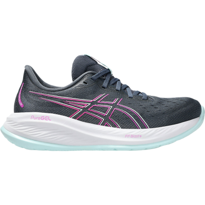 ASICS Cumulus 26 Dark Grey Pink Light Blue White
