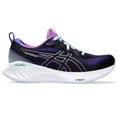 ASICS Gel Cumulus 25 Black Purple Light Blue White