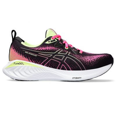 ASICS Gel Cumulus 25 Pink Black White Lime Green