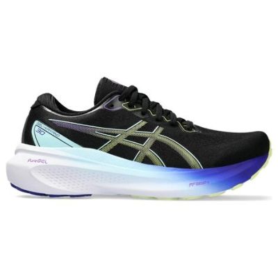 ASICS Gel Kayano 30 Black Light Blue Lime Green Purple