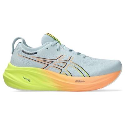 ASICS Nimbus 26 Light Blue Lime Green Orange Black