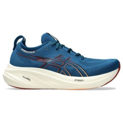 ASICS Nimbus 26 Teal Blue White Dark Grey
