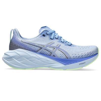 ASICS Novablast 4 Light Blue Dark Grey Lime Green
