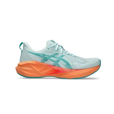 ASICS Novablast 5 Light Aqua Orange Teal