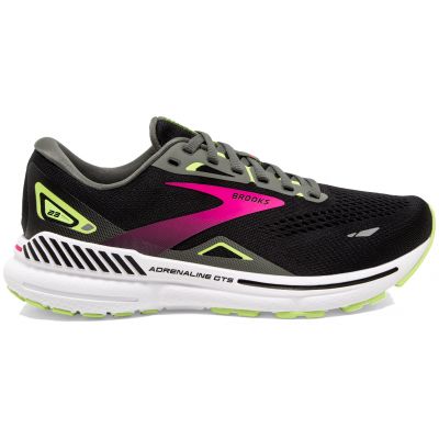 Brooks Adrenaline GTS 23 Black Pink Lime Green White Dark Grey