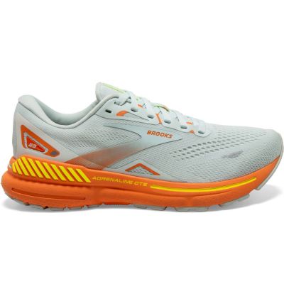 Brooks Adrenaline GTS 23 Light Grey Orange Yellow