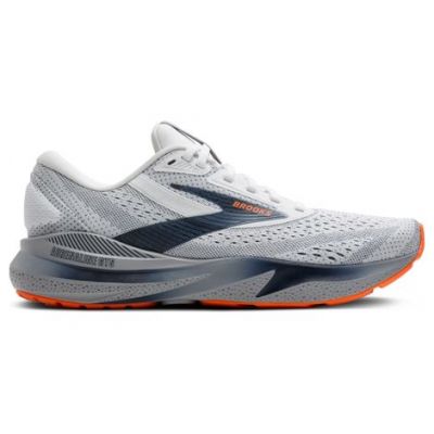 Brooks Adrenaline GTS 24 Light Grey White Dark Blue Orange