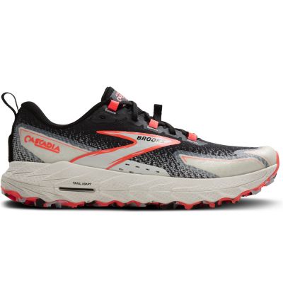 Brooks Cascadia 18 Black Light Grey Red