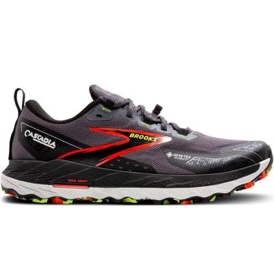Brooks Cascadia 18 Dark Grey Black Red White