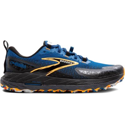 Brooks Cascadia 18 Navy Blue Black Orange Light Grey