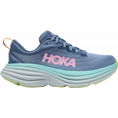 HOKA Bondi 8 Navy Blue Light Blue Pink Light Green White
