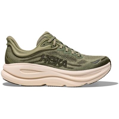 HOKA Bondi 9 Olive Green Beige Dark Grey